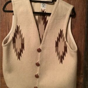 Hand woven men’s wool vest.